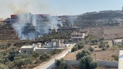 نابلس: اندلاع حريق قرب مصنع للألمنيوم في بيت ايبا