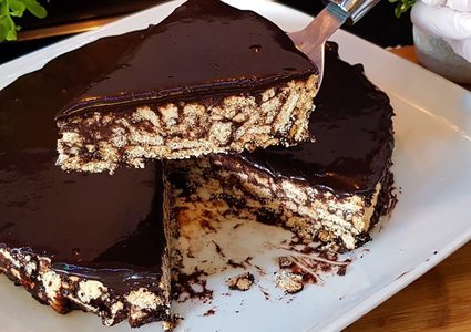 كيكة البسكوت الباردة