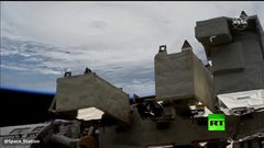 كاميرات محطة الفضاء الدولية توثق إعصار زيتا