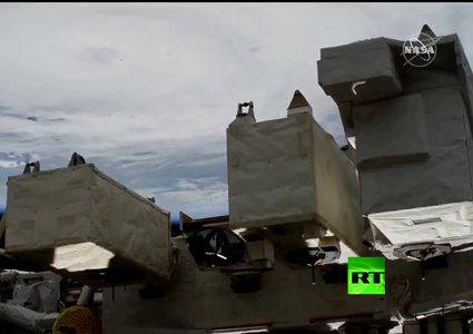 كاميرات محطة الفضاء الدولية توثق إعصار زيتا