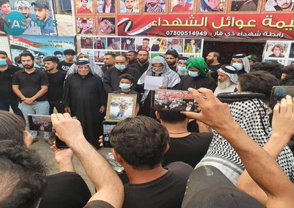 عوائل ضحايا الناصرية تحذر الحكومة من فض اعتصامها