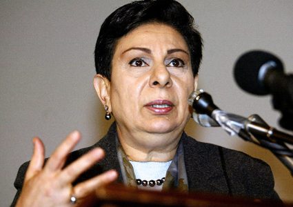 عشراوي: إدارة ترامب أحيت عقلية بلفور الاستعمارية