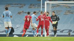 صلاح يتصدر قائمة هدافين الدوري الانجليزي بعد هدفه ضد السيتي