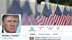 روابط البحث على تويتر تربط ترامب بكلمة "خاسر"