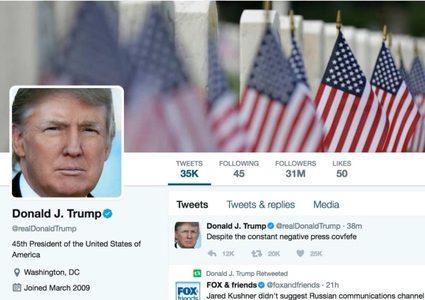 روابط البحث على تويتر تربط ترامب بكلمة "خاسر"