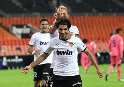 فالنسيا يدك شباك ريال مدريد برباعية