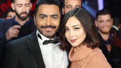 بسمة بوسيل تحذف خبر انفصالها عن الفنان تامر حسني