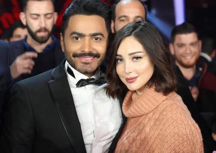 بسمة بوسيل تحذف خبر انفصالها عن الفنان تامر حسني