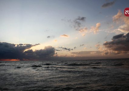 شاطىء البحر الأبيض المتوسط شمال قطاع غزة