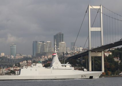 وصول السفن الحربية المصرية إلى البحر الأسود