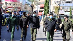 جولة قادة الأجهزة الامنية في وسط مدينة نابلس للوقوف على تطبيق البروتوكول الصحي وحث المواطنين على اتخاذ سبل الوقاية