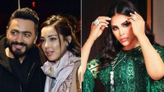 تامر حسنى ردا على تحذير أحلام: بسمة بنتى وأنا وهى بنحبك