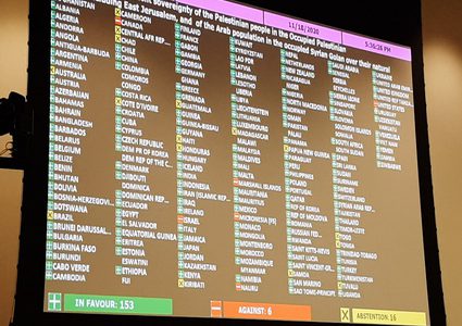 اعتماد مشروع السيادة الدائمة للشعب الفلسطيني على موارده الطبيعية