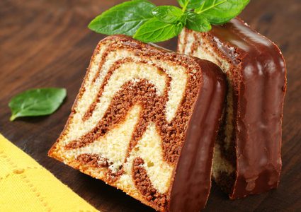 الكيكة الرخامية