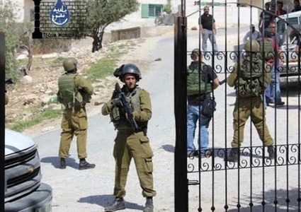 قلقيلية: قوات الاحتلال تقتحم مدرسة جيت الثانوية