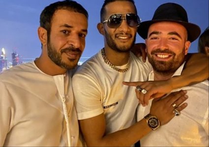 أول تعليق من الفنان محمد رمضان على صورته مع مطرب إسرائيلي