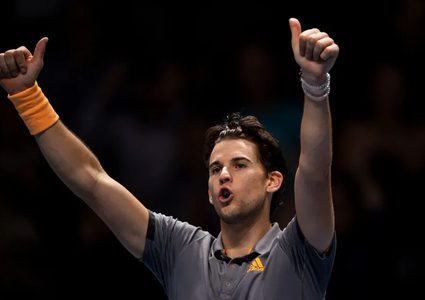 النمساوي تيم يطيح بدجوكوفيتش ويتأهل لنهائي الماسترز