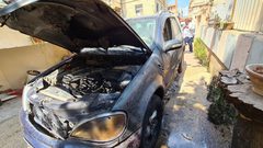 مجهولون يحرقون سيارة في كفر مندا