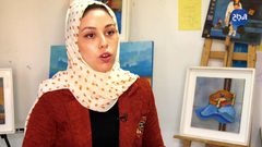 إنتاج لوحات فنية مجسمة للمكفوفين تعبر عن واقع الصيادين في غزة