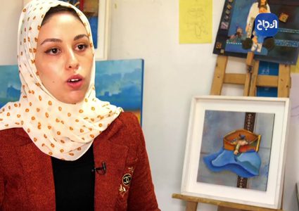 إنتاج لوحات فنية مجسمة للمكفوفين تعبر عن واقع الصيادين في غزة