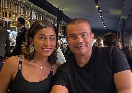 شخصية فنية تتدخل لحل الخلاف بين عمرو دياب ودينا الشربيني