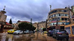 الأجواء الماطرة في مدينة نابلس