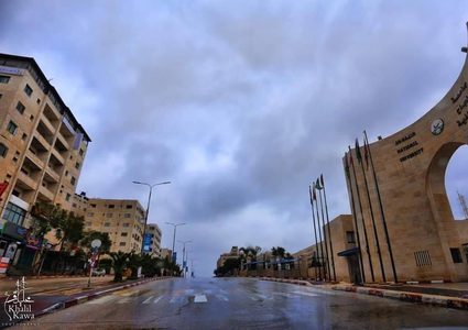 الأجواء الماطرة في مدينة نابلس