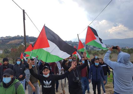 مسيرة بيت دجن الاسبوعية ضد الاستيطان