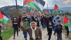 مسيرة بيت دجن الاسبوعية ضد الاستيطان