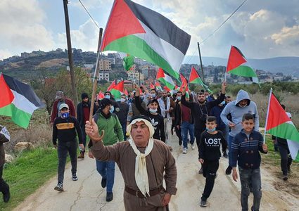 مسيرة بيت دجن الاسبوعية ضد الاستيطان