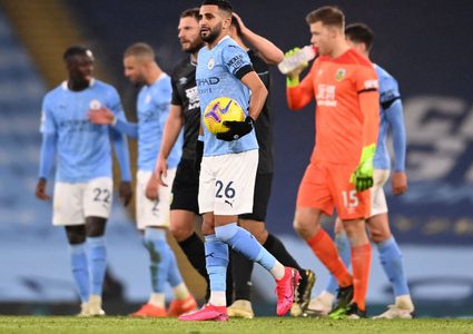 هاتريك محرز يساهم في فوز مانشسر ستي بخماسية على بيرنلي