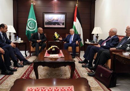 الرئيس محمود عباس يستقبل الأمين العام لجامعة الدول العربية