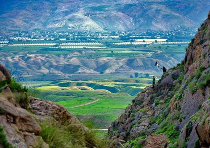 جانب من وادي الفيران في الأغوار الشمالية
عدسة : محمود معطان