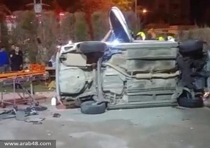 إصابة خطيرة بانقلاب مركبة في دير حنا