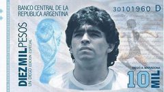 دعوات لطباعة صورة مارادونا على فئة 10 آلاف بيسو في الأرجنتين