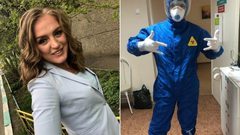 بطلة المصارعة الروسية تخوض تجربة التمريض بدخولها منطقة خطر العدوى