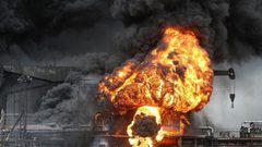 انلادع حريق في حقل نفط جراء انفجار عبوتين ناسفتين في العراق
