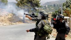 اصابات بالاختناق خلال مواجهات مع الاحتلال في سبسطية