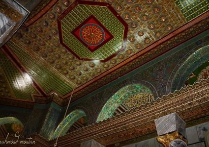 جمال الزخارف داخل قبة الصخرة