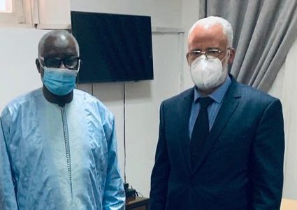 السفير أبو بكر يضع وزير خارجية غينيا في صورة التطورات السياسية