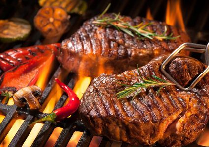 كباب السلمون المشوي