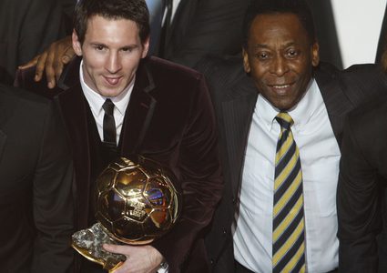 بيليه يوجه رسالة عاطفية لميسي بعد أن تمكن من معادلة رقمه التاريخي