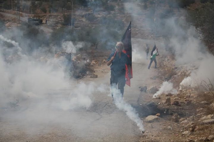 إصابات خلال قمع الاحتلال مسيرة منددة بالاستيطان شرق رام الله