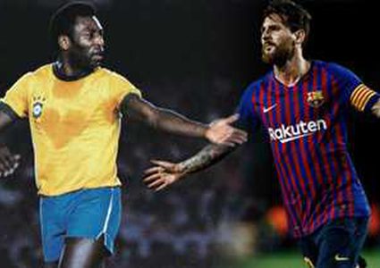 سانتوس يدحض تحطيم ميسي لرقم بيليه القياسي