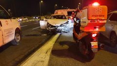 إصابة 3 أشخاص بجروح متوسطة في حادث سير بالجليل