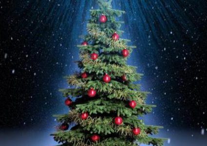 أكثر من 300 سيارة تصطف على شكل شجرة عيد ميلاد مضيئة