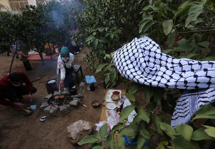 فعالية للتراث الفلسطيني في مخيم النصيرات وسط قطاع غزة