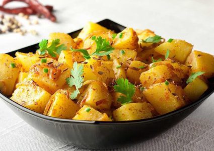 البطاطا الحارة الهندية