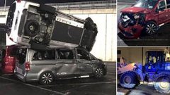 رجل غاضب يحطم 50 سيارة مرسيدس بقيمة 5 ملايين جنيه إسترليني