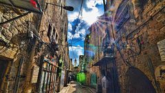 أزقه وحارات البلدة القديمة في نابلس 
تصوير : خليل كوع
